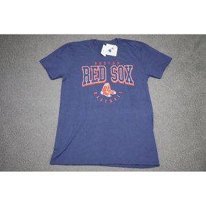NEW Boston Red Sox Adult Medium Blue Graphics MLB Baseball Short Sleeve Tee Mens